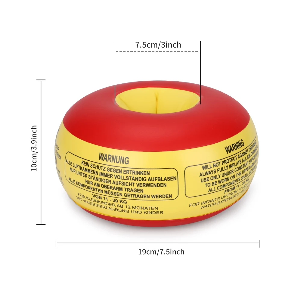 Swimbobo  Baby Armbands Inflatable Kids Swimming Inflate Float Arm Ring PVC Sponge Swim Floating Hot sale Arm Float