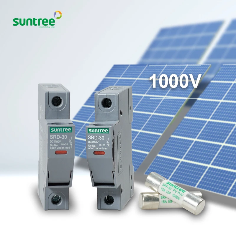 Low Voltage Solar 1p Dc 1000v Fuse Photovoltaic Boxes 10*38 Fuse Holder