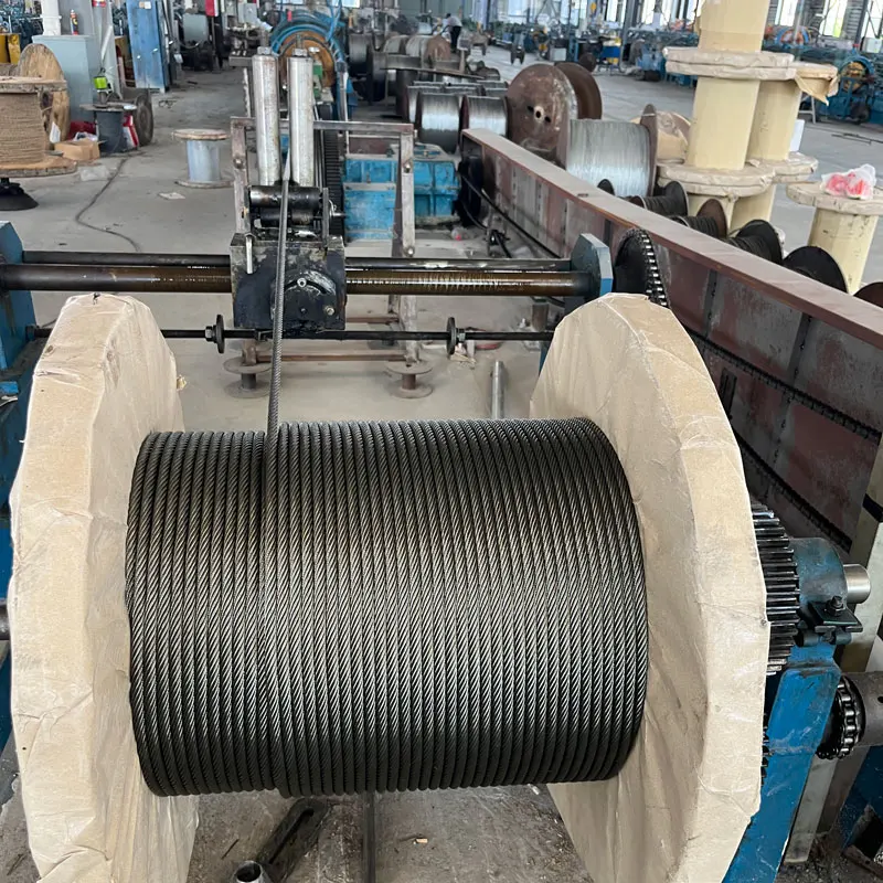 High Quality 6x19+FC Carbon Steel Wire Rope Black/Galvanized Cables
