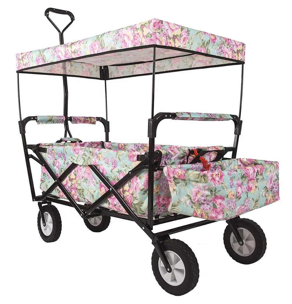 
Customized for camping cart baby stroller collpsible shopping trolley with cooler 