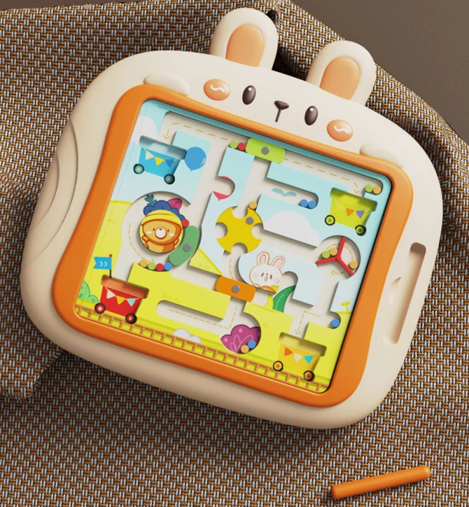 QW Spot Wholesale of Early Childhood Education Puzzle Toys for Baby Drawing Board Theme Maze Enhance Intelligence