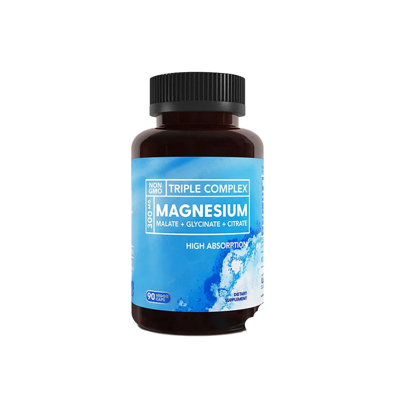 OEM Private Label Magnesium Supplement 100% Chelated Purified Bone Heart Muscle Support Capsules for Adults
