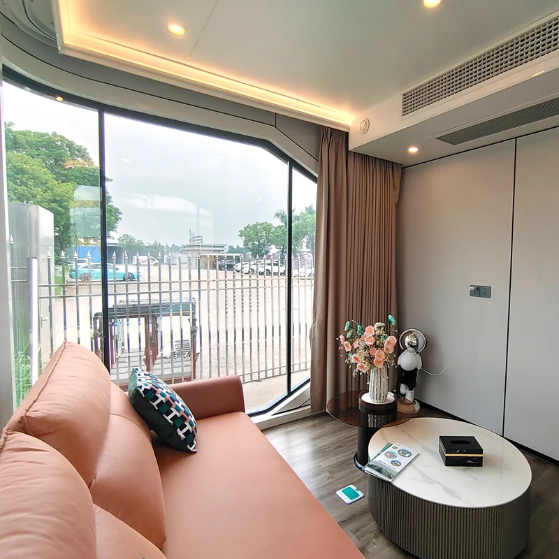 Space Capsule Mobile Home House Bed Hotel Cabin Prefabricated Modular Container Small Capsule Room With Kitchen And Bathroom