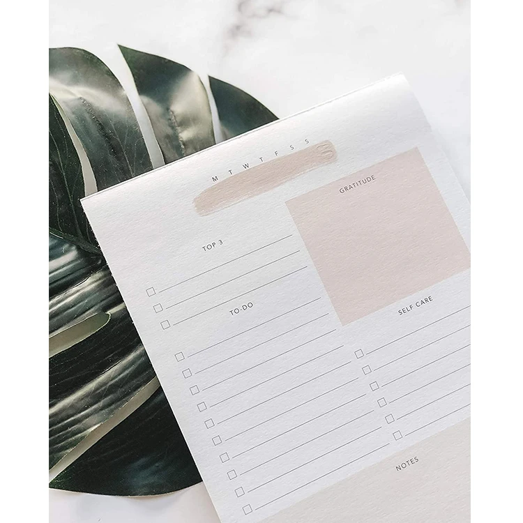 Promotional notebook 50 pages daily plan notepad daily checklist notepad