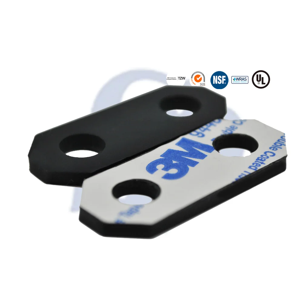 Custom Seal Silicon EPDM Washer with 3M Adhesive Rubber Product Rubber Seal Ring