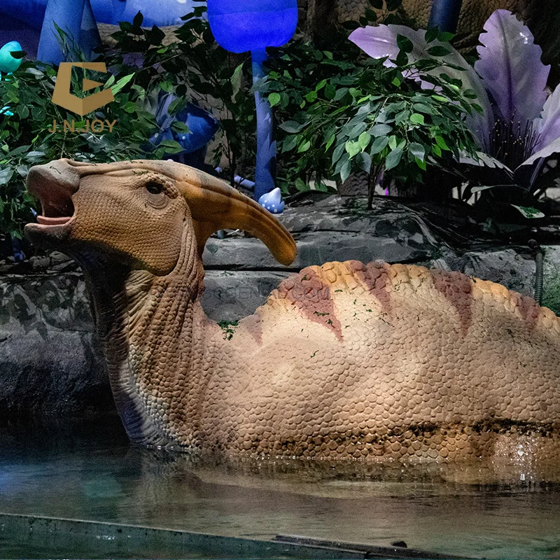 JNZM24 Large Scale Dinosaur Model Lifelike Movement and Sound Simulation Dino Statues for Outdoor Decoration