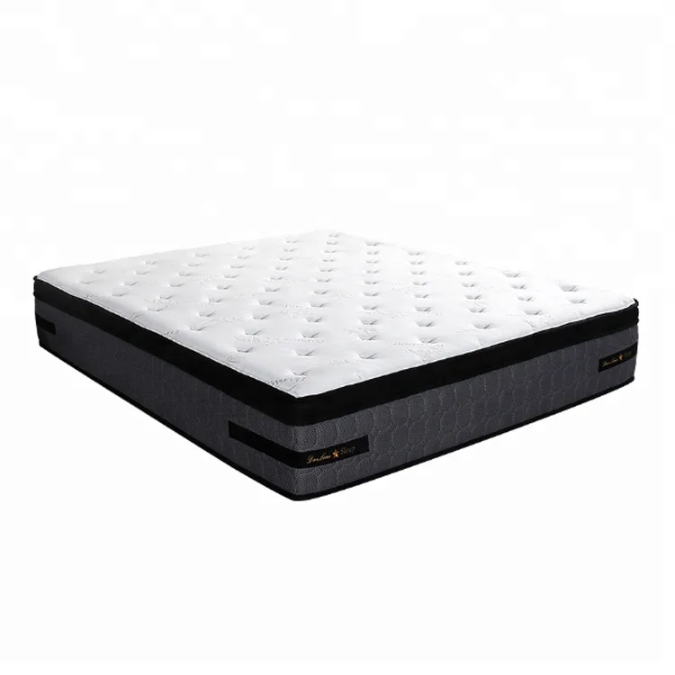 Zero pressure president orthopedic queen bed pillowtop plush mattress hotel deluxe