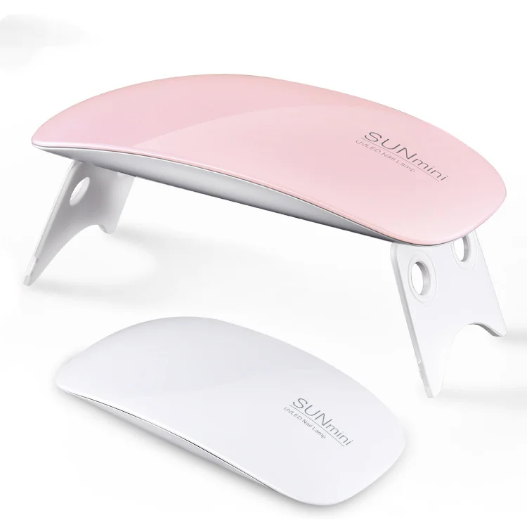 Flexible Pink Mini Sun Uv Portable Usb Interface Uv Lamp Nail Set With Gel Led Nail Lamp