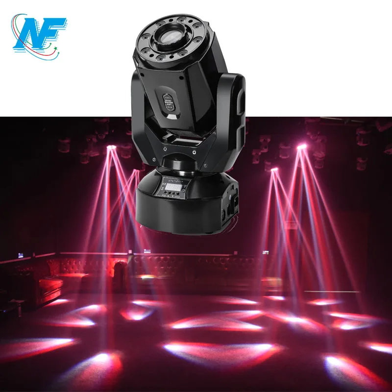  Светодиодный мини-светильник для диджея ночного клуба 8x9 Вт RGB 3 в 1 60 движущаяся головка сценическое освещение DMX512