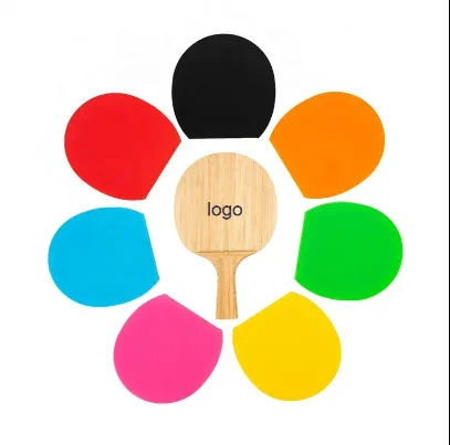 Custom Logo High quality low price Senior Match Pingpong Racket  Pure Wood Professional Table Tennis Rackets With High Control