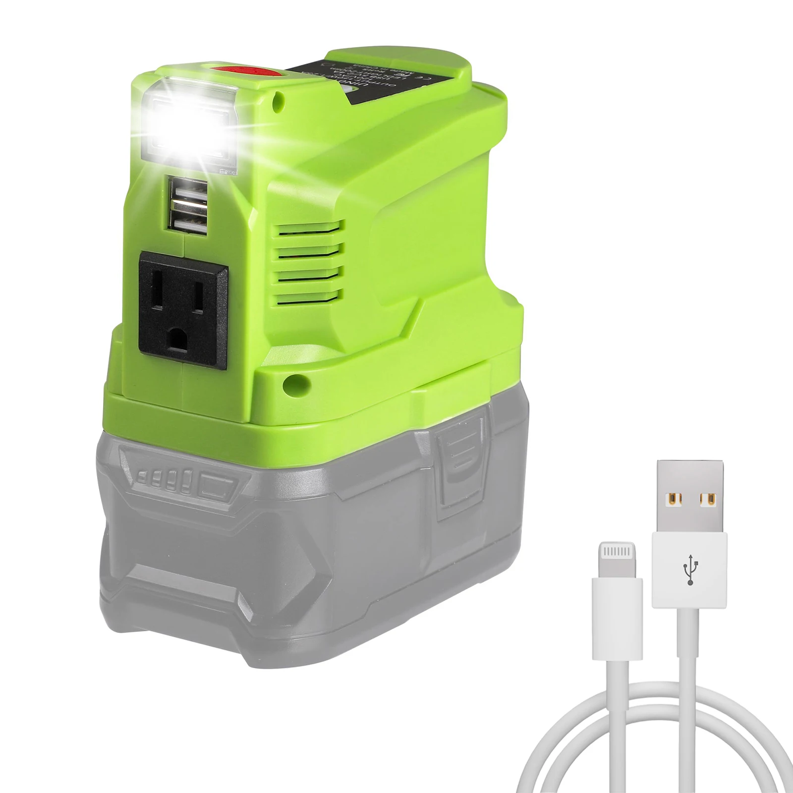 150W Power Inverter for Tool Batteries 110-120V AC Output  USB Charging Ports Suitable for Makitas Dewalts