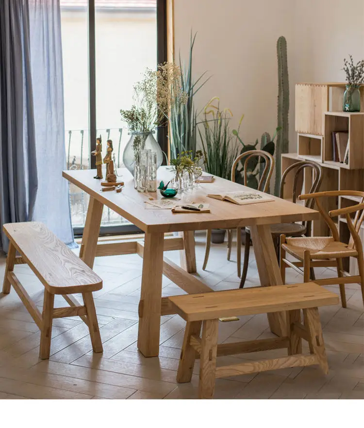 Hot Selling Factory Price Popular Customize Size Office Rustic Kitchen Furniture Wood Restaurant Dining Table