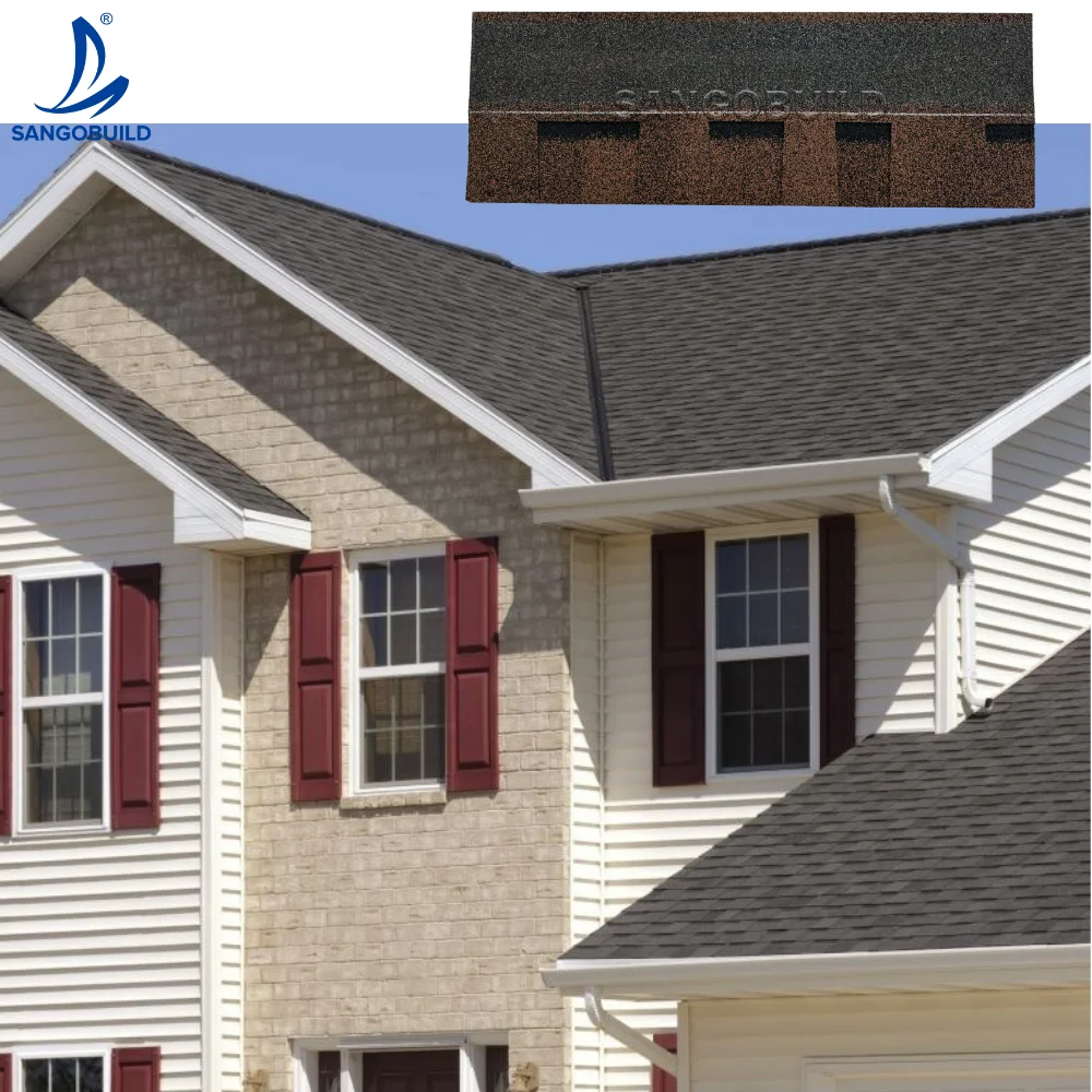 Multiple Architectural Algae Resistant Asphalt Roofing Shingle Bitumen Roofing Sheet