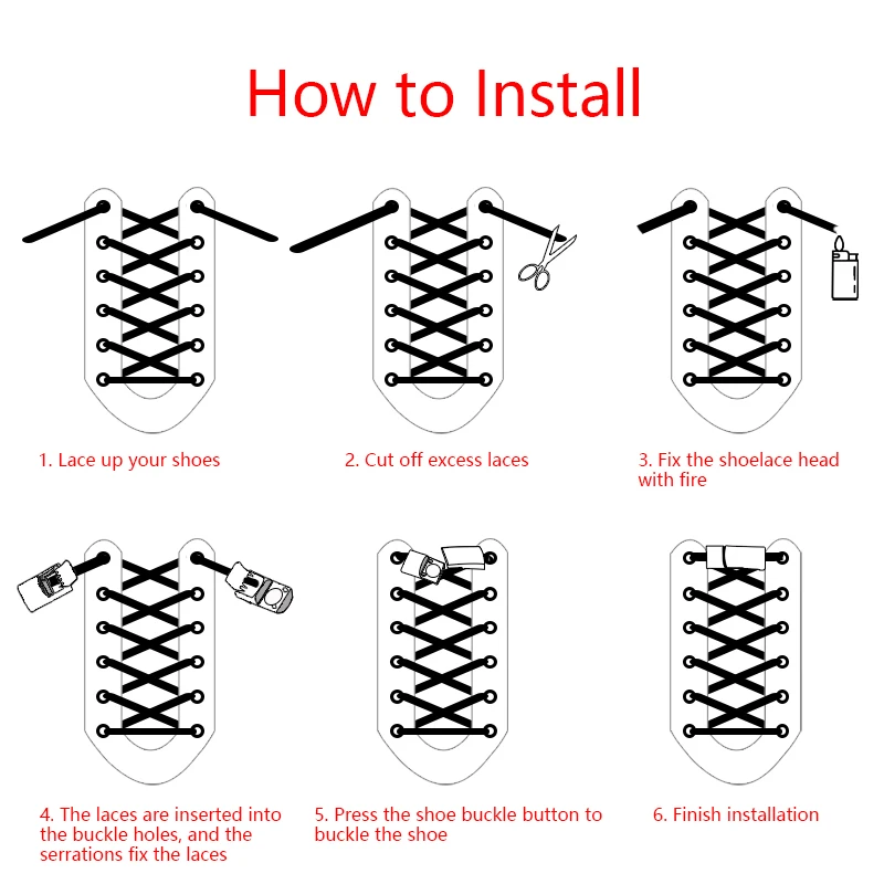 No Tie Shoe Laces For Sneakers Metal Lock Magnetic Shoelaces Elastic Colour Easy installation Lazy Shoes Lace Accessories