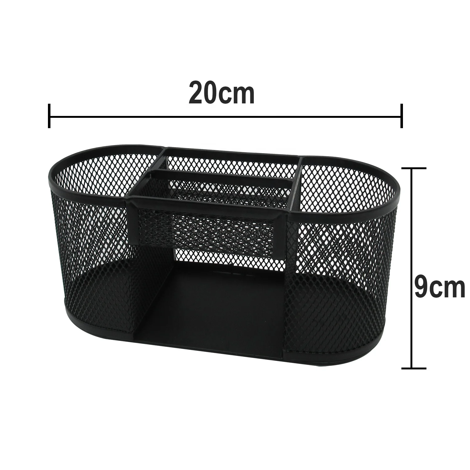 Office stationery morden metal multifunction large capacity desk top organizer mesh desk organizer