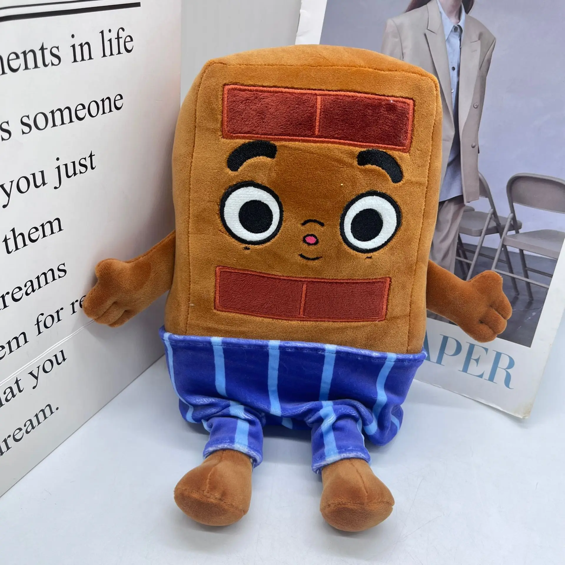 ZD Cpc Ce Choco and Pancake Plush Toys Choco and Pancake Stuffed Animal Toy Cartoon Chocolate Plush Doll Pancakes Stuffed Doll