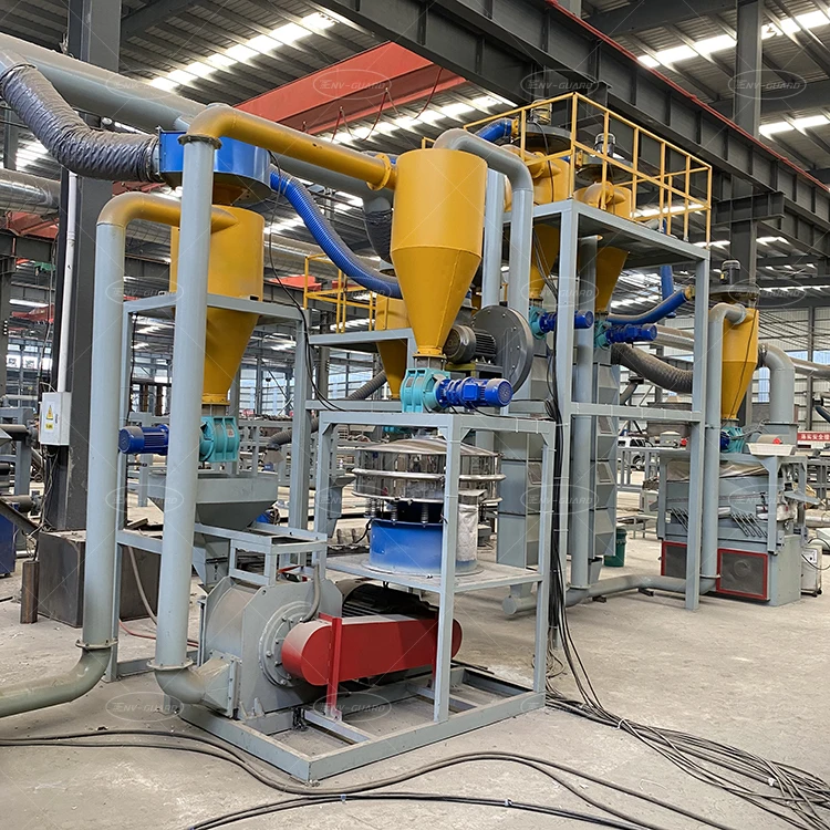 1000kg/h Waste Lithium Ion Battery Recycling Machine Waste Batteries Recycling Production Line