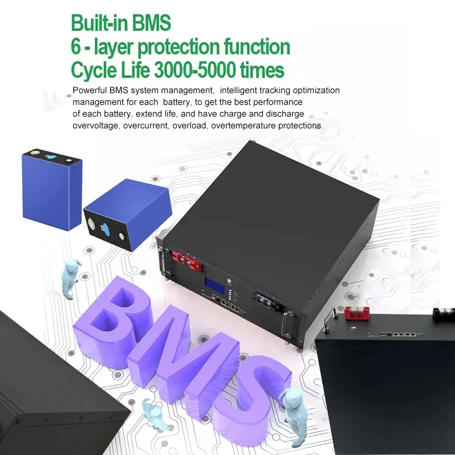 51.2v 100Ah home rack battery 5kwh solar system Lifepo4 battery Solar energy storage battery