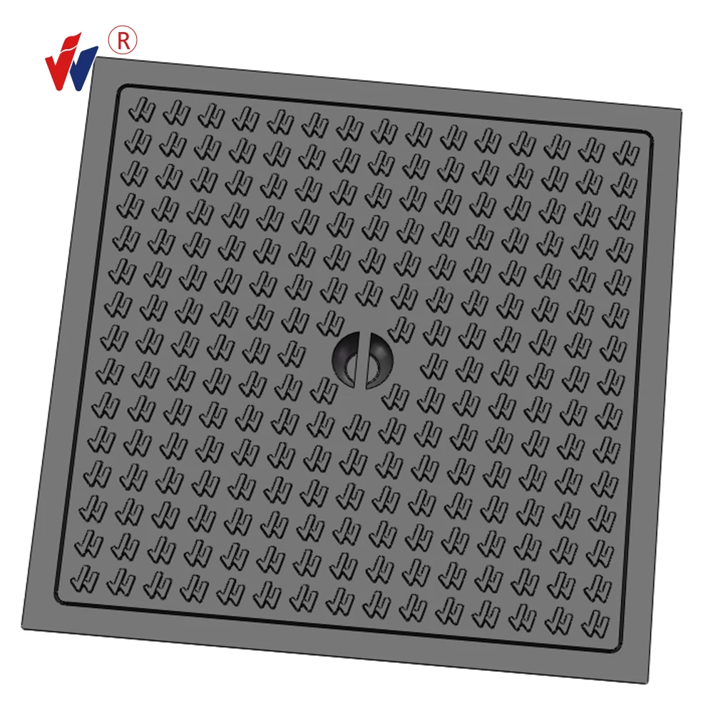 Class B125 Ductile Iron GGG 500-7 with Rubber Gasket Lock System Anti Theft Side Road Way Used Hatch  Manhole Cover