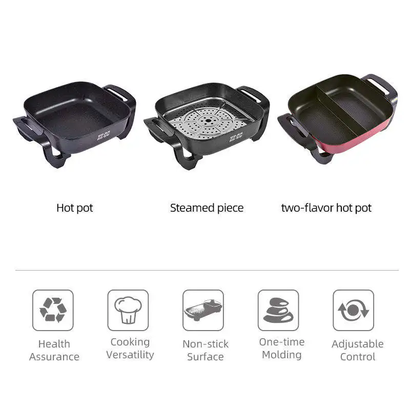 Good Quality Multi-Purpose Aluminum Cooking Pot Wholesale Electric Chinese Hot Pot