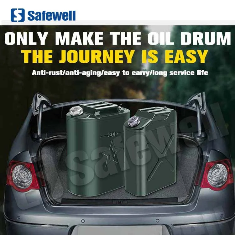 Safewell 25 liter 30l 50l collapsible palm oil in Yellow chafing fuel measuring Jerry can 60l 30l