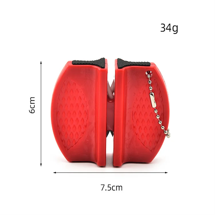 Two slot knife sharpener portable fast knife sharpener of grinding size mini knife sharpener
