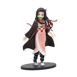 Demon Slayer Figure Kamado Tanjirou Action Figura Anime Agatsuma Zenitsu Nezuko Warrior No Yaiba Kimetsu PVC Model Toys