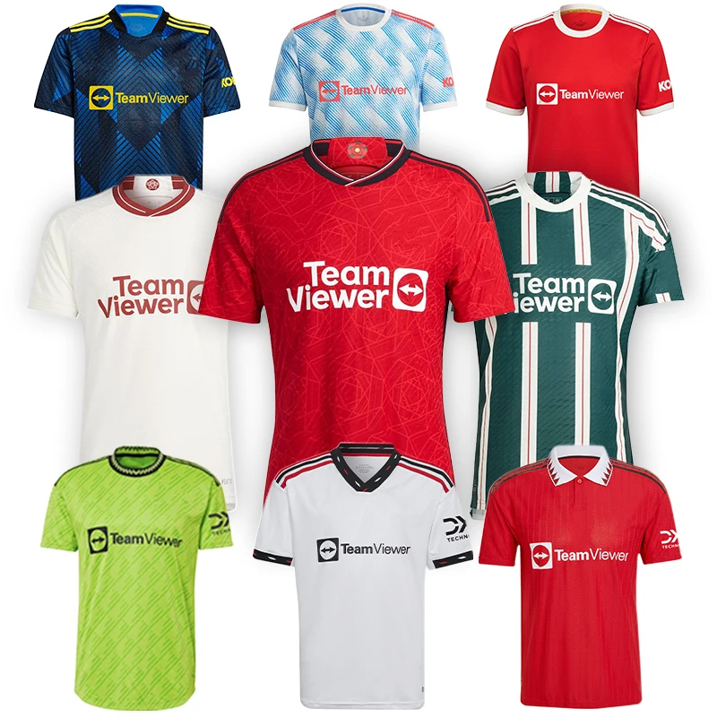21/24 Football Jersey Customization Manchester Mount Rashford Ronaldo Martinez Fernandes Jersey Home/away Tracksuits Soccer Wear