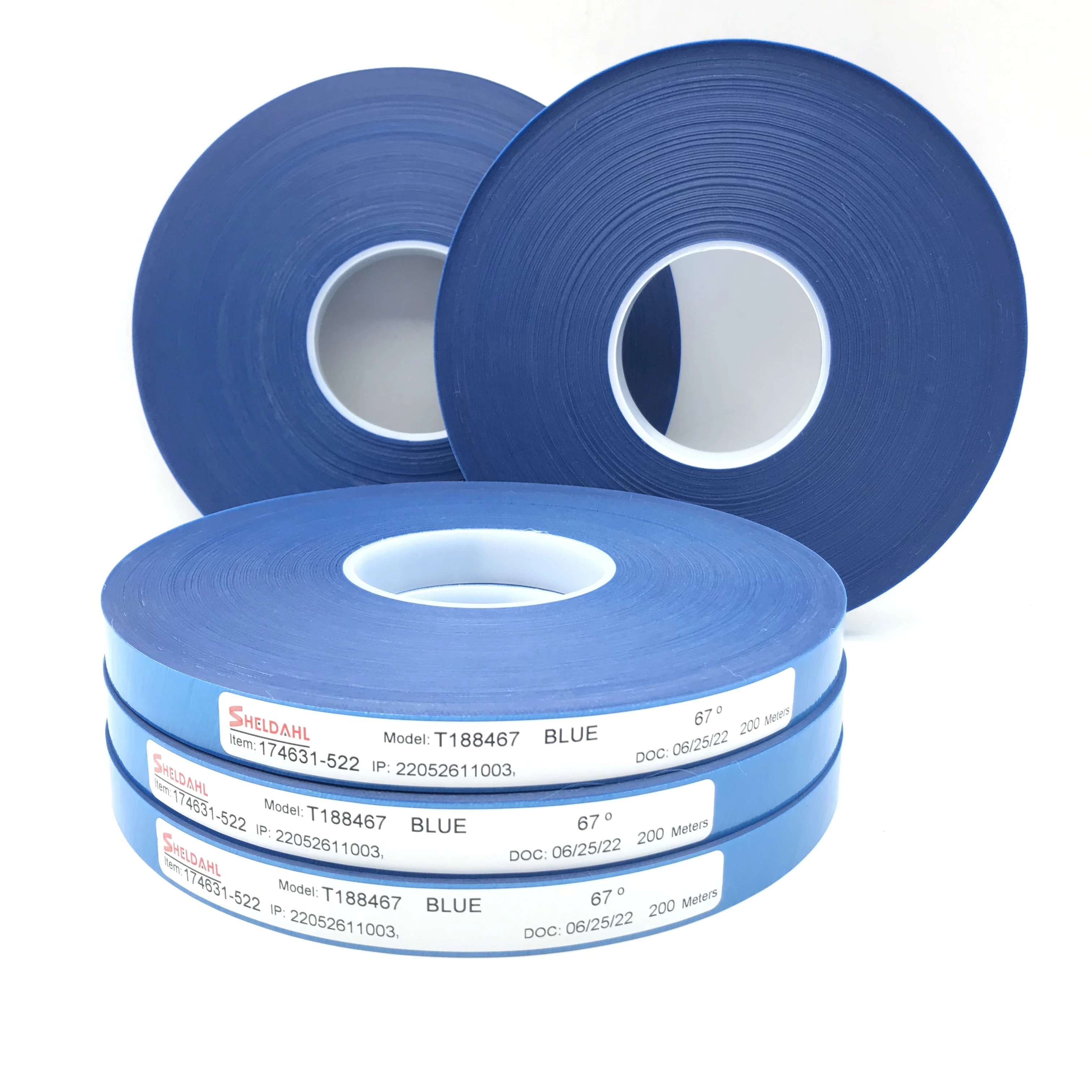 SHELDAHL Flexible Adhesive Belt Joint Tape for Making Abrasive Sanding Belt 19mmx100m Ruby/Blue/Pink/White
