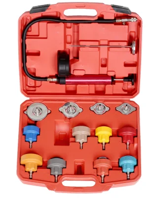 Car Radiator Water Pressure Test Kit 14 Pcs Cooling System Tester For Vehicle