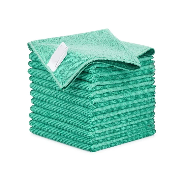 Microfiber Cleaning Cloth Towel Car Wash Towel Kitchen Microfiber Window Glasses Cleaning Cloth with Custom Print Logo