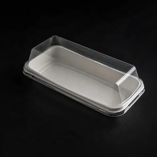 Eco Friendly Custom Disposable PP Takeout Food Cake Sandwich Packaging  Tray Salad Containers Plastic Biscuit Box