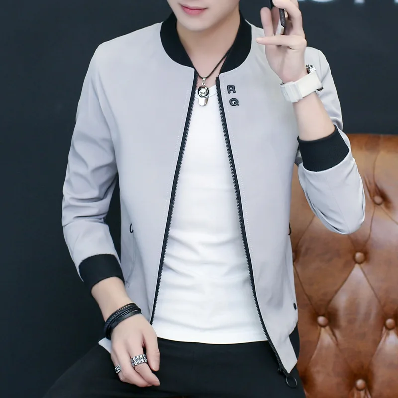 2022 autumn male Korean youth jacket handsome trend thin section baseball mens jacket
