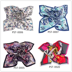 Customized Digital Printing Satin Silk Square Scarf