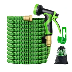 Flexible soft garden water hose for car garden high Pressure with Brass Connector Spray Nozzle water hose