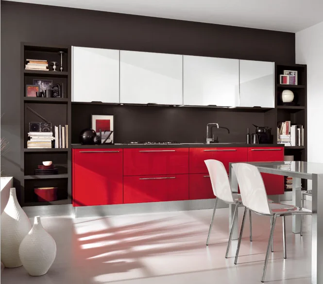 Custom Design mdf  Kitchen Cabinet Kitchen Furniture Made In China with Factory Wholesales Price ghana kitchen cabinet