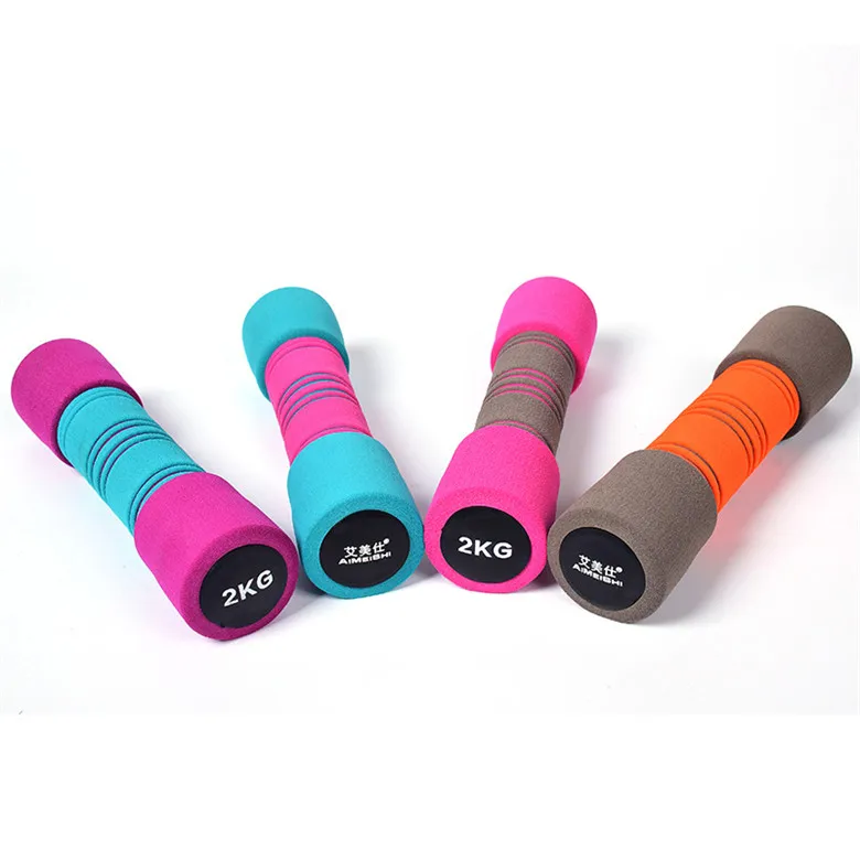 Цветной/логотип на заказ из нержавеющей стали для тяжелой атлетики дома и улицы фитнеса строительства прочная Женская гантеля