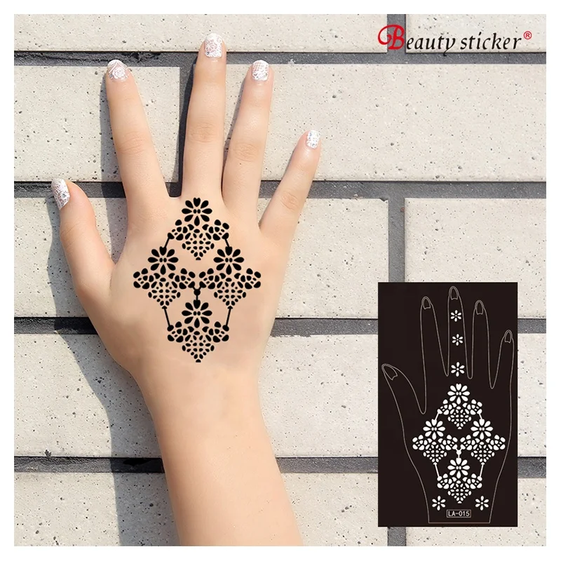 Fashion henna sticker tattoo stencils