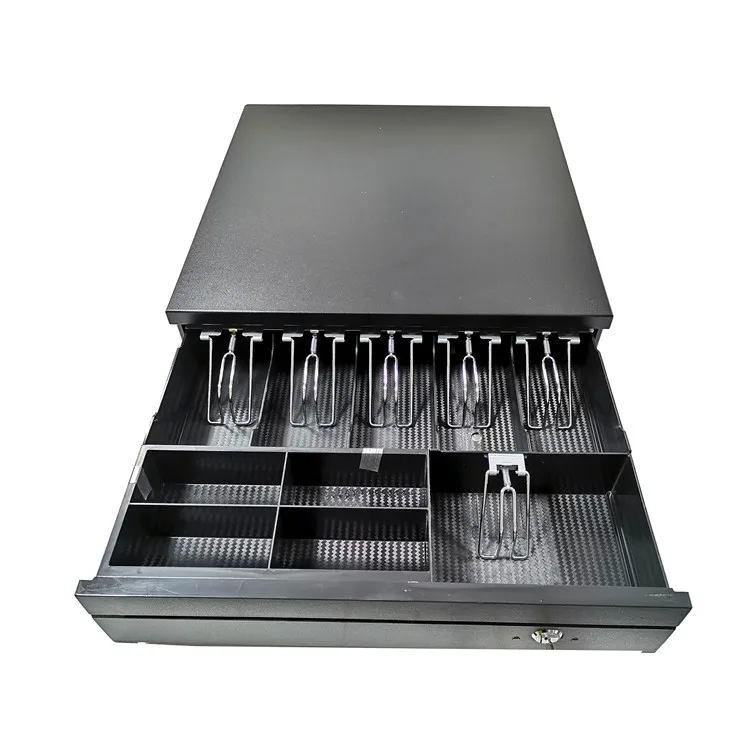 cash drawer POS cash register drawer five grids three section of the cashbox with RJ11 interface for supermarket cashier box