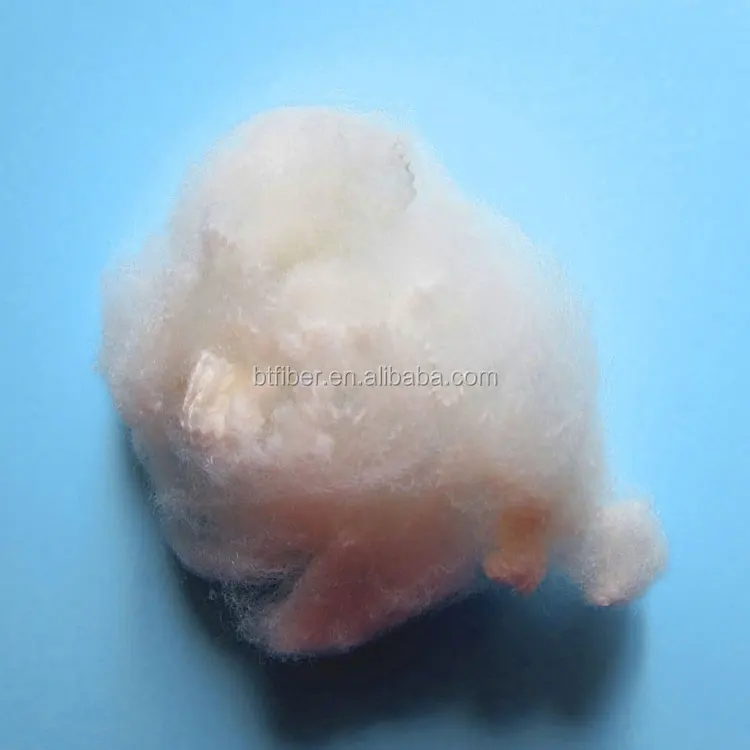 Профессиональное биоразлагаемое волокно 2,2 dtex PLA Bico, волокно из полимолочной кислоты для промывания нетканого промышленного применения