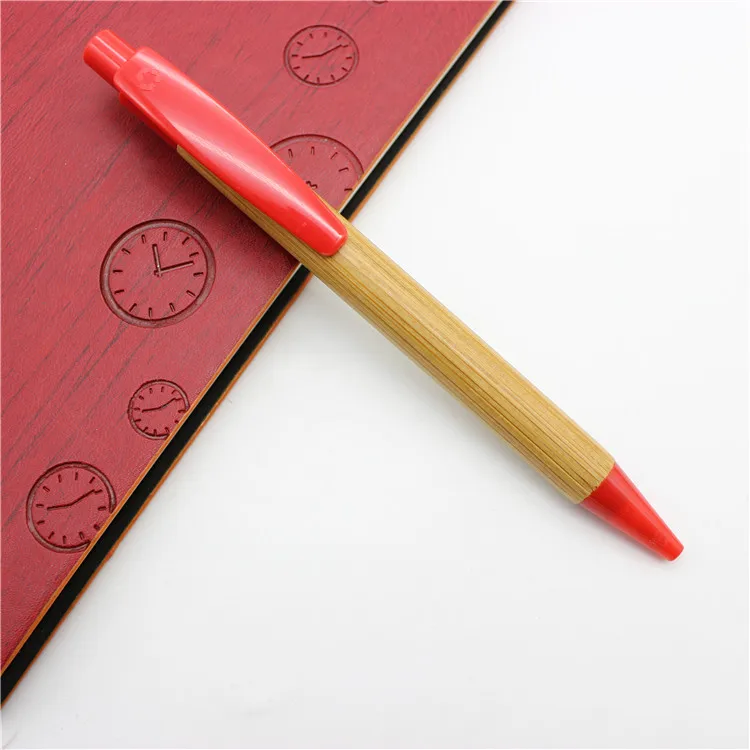 bamboo writing pen wooden pen stand Environmental marker pen