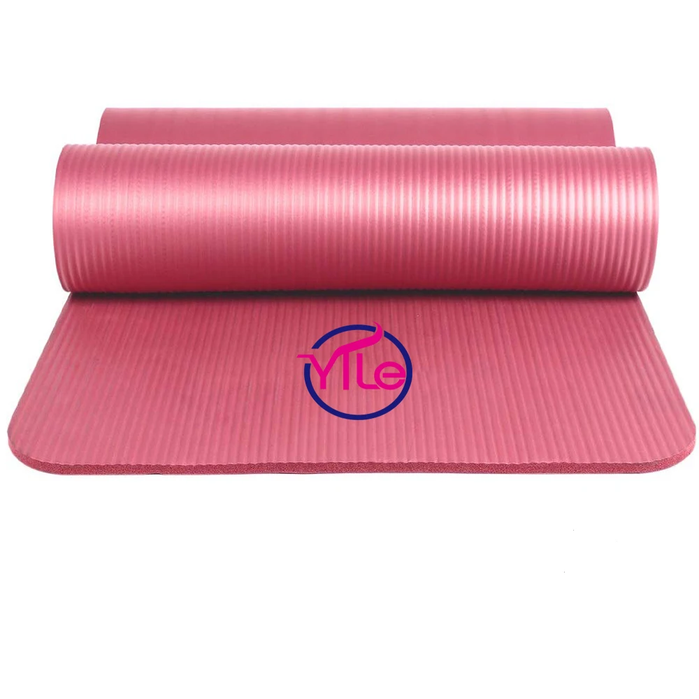 1.5cm thickness pink and green gymnastics unique fancy nbr yoga mats with carry bag