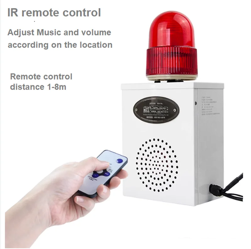 120dB Loud electric 2000m wireless alarm brightness LED strobe waterproof wireless security system alarm for home and outdoor