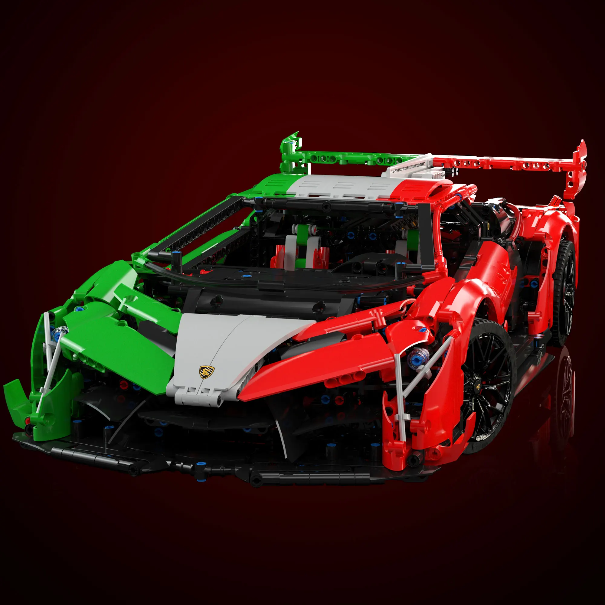 KBOX 10222 Veneno Super Racing Car Model Bricks High Tech Series Technical Set Toy For Boy Kids Building Blocks Sets