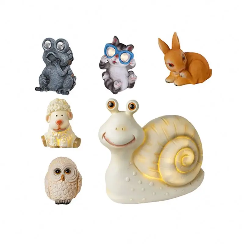 
Tiger Resin Hippo Koala Lotus Parrot Statut Led To 3D Dog Nordic Pug Monkey Resine Mermaid Cherubs Dolphin Dragon Turtles 