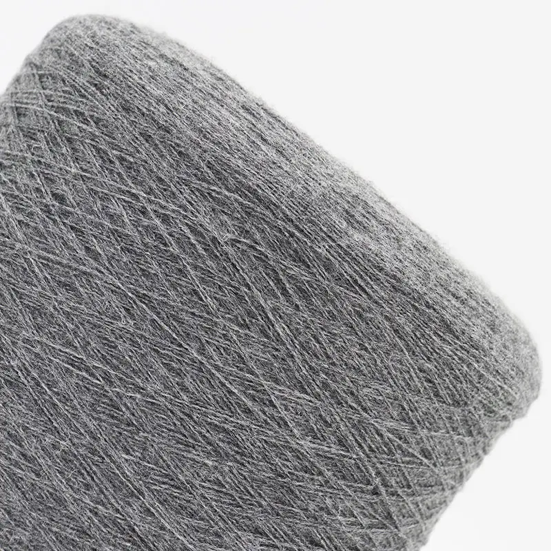 Cheap Wholesale  High Quality BlendedarnYarn 28NM/2 70%Polyester Bulk 30% Acrylic yarn Color Spun Flower Grey Sweater Yarn