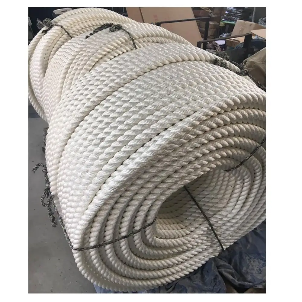 Custom OEM PP PE PA polyester 3 8 12 strands boat marine rope