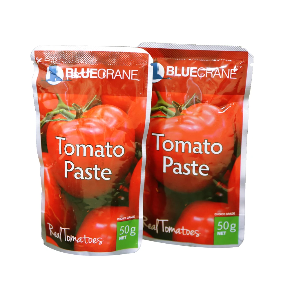Custom Design Mini Aluminium Foil Heat Sealed Tomato Paste Ketchup Packets Sauce Sachet Packaging