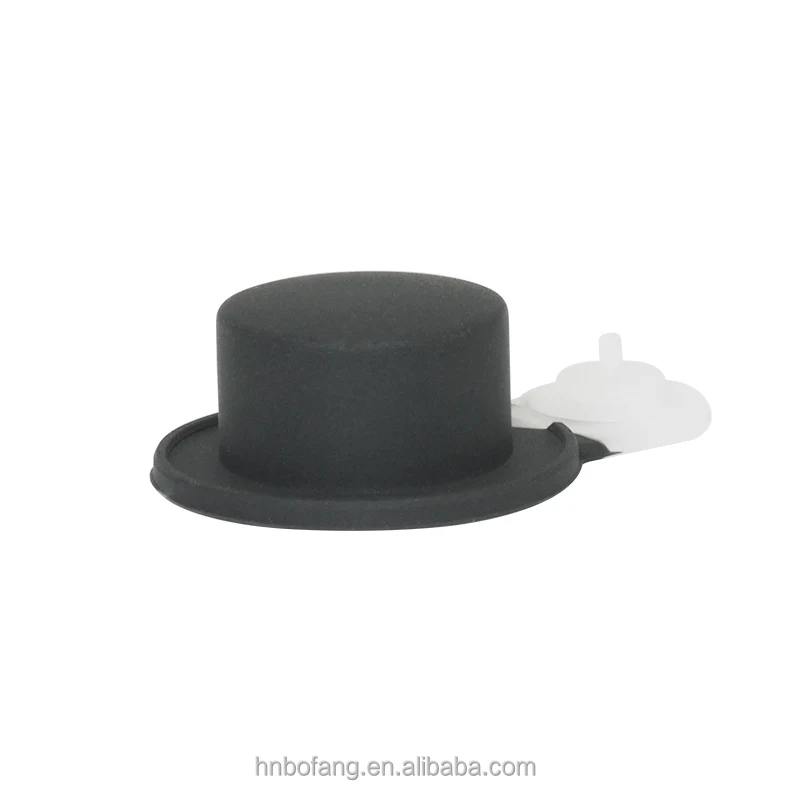 OEM изготовленный на заказ гибкий маленький одиночный черный силиконовый резиновый кнопочный чехол