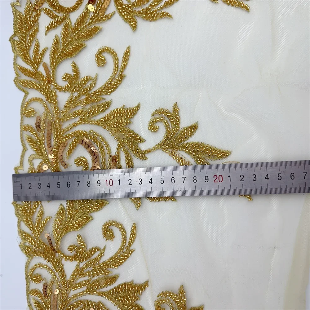 gold silver black DIY clothing sewing beautiful braided sequined pearl beaded metallic lace trims for clothes